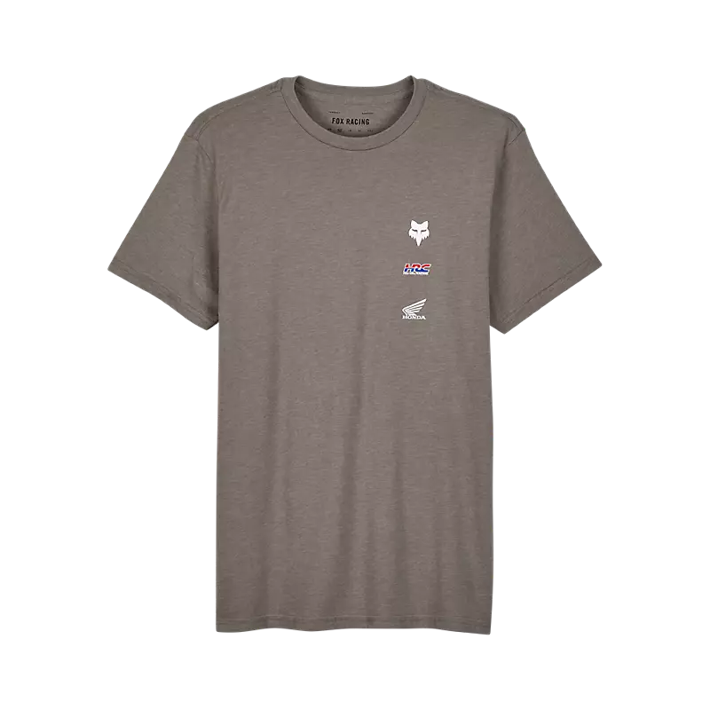 Fox Apparel Small / Heather Graphite Fox X Honda Premium Tee II 32059-185-S 191972901454 Jorgensen Powersports