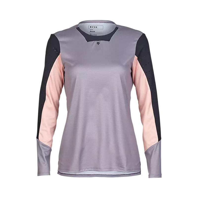 Fox Apparel Stone Grey / X-Small Fox Women's Defend Long Sleeve Jersey 32167-224-XS 191972911590 Jorgensen Powersports