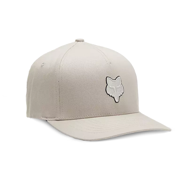 Fox Apparel Vintage White / S/M Fox Head Flexfit Hat 31622-579-S/M 191972864322 Jorgensen Powersports