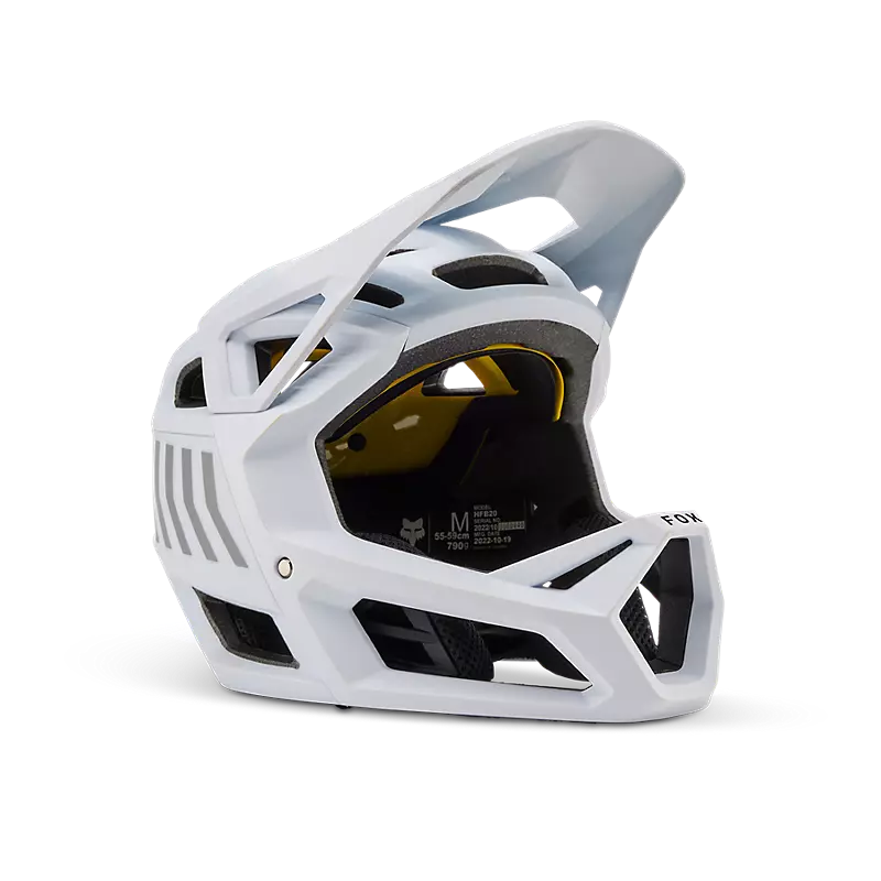 Fox Apparel White Fox Youth Proframe Nace Helmet 32444-008-OS 191972865664 Jorgensen Powersports