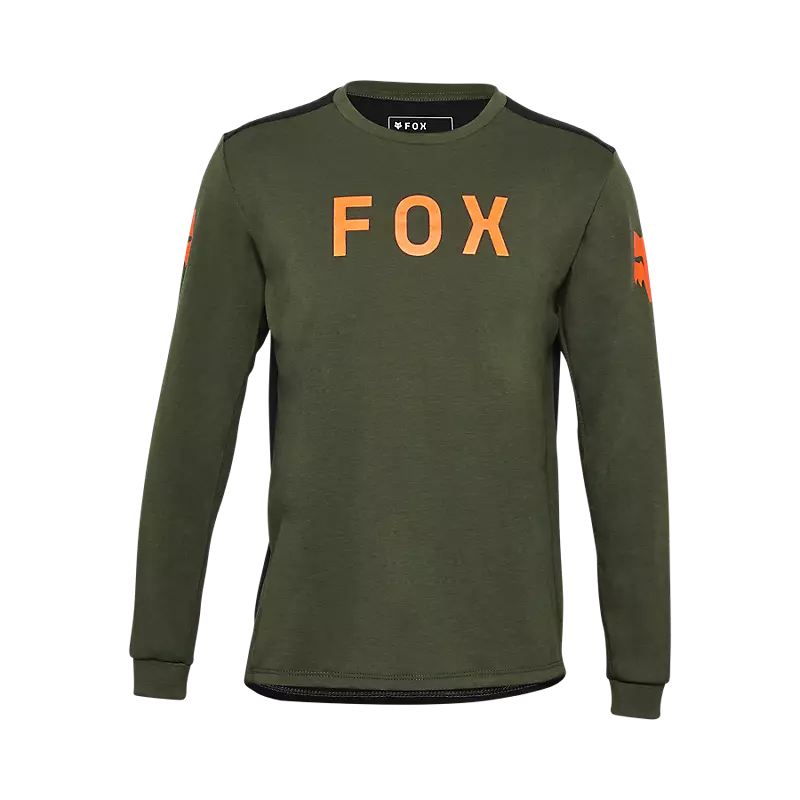 Fox Apparel Youth Small Fox Ranger Drirelease Aviation Long Sleeve Jersey Youth 32677-245-YS 191972942358 Jorgensen Powersports