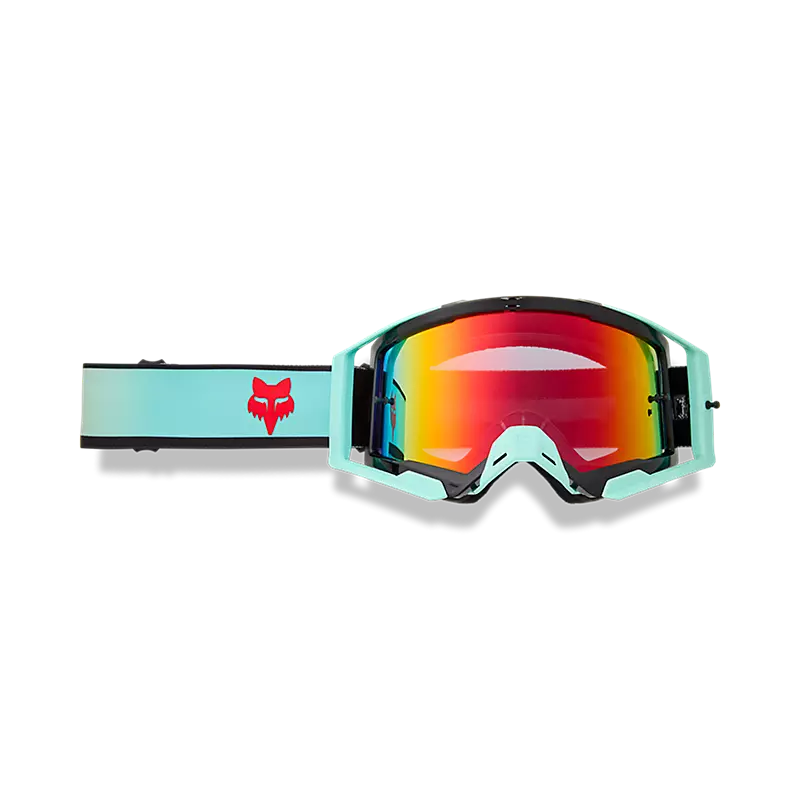 FOX Protection Blue FOX Airspace Drip Mirrored Lens Goggles 36414-295-OS 198571048146 Jorgensen Powersports