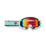 FOX Protection Blue FOX Airspace Drip Mirrored Lens Goggles 36414-295-OS 198571048146 Jorgensen Powersports
