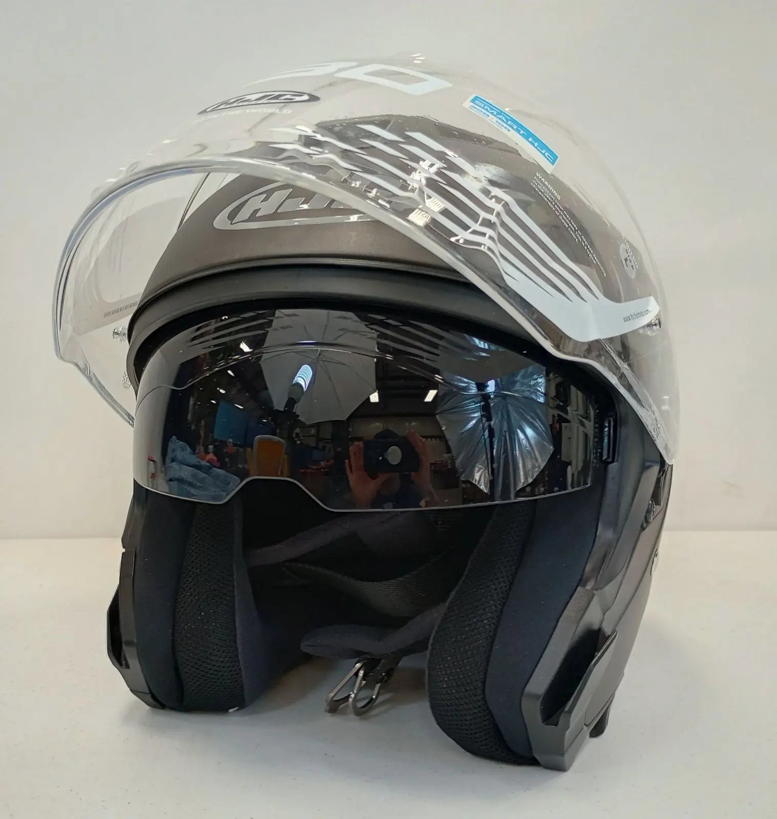 HJC Apparel HJC i30 Helmet (Semi-Flat Titanium, Large) Defect 0837-0147-06 U Jorgensen Powersports