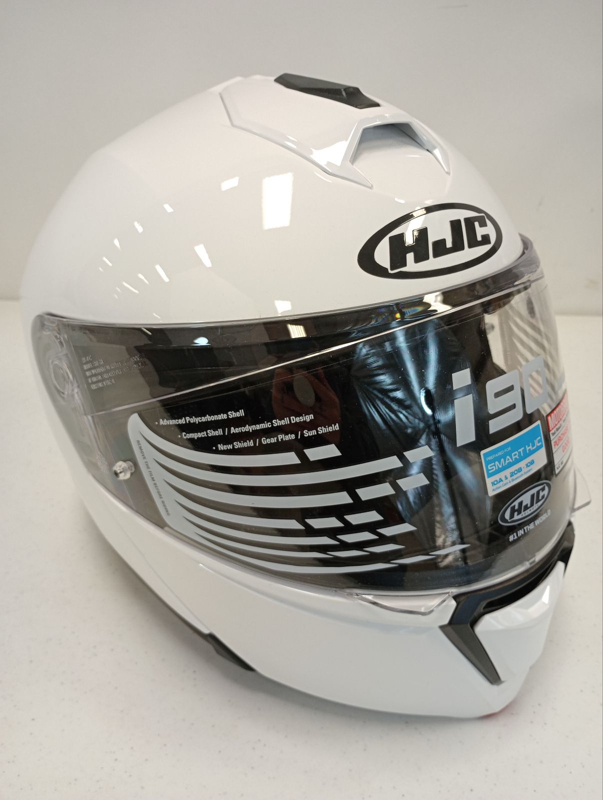 HJC Apparel HJC i90 Street Helmet (White, X-Large) USED 0843-0109-07 U1 Jorgensen Powersports