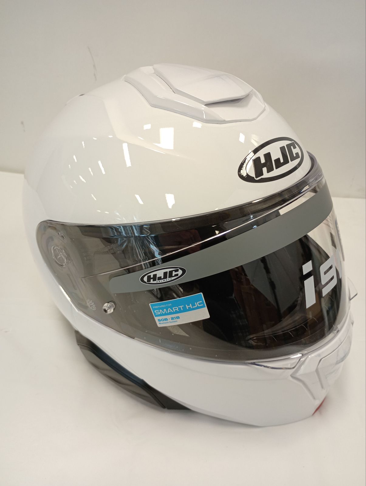HJC Apparel HJC i91 Modular Helmet (Large, White) USED 0848-0109-06 U B09385MLW3 Jorgensen Powersports