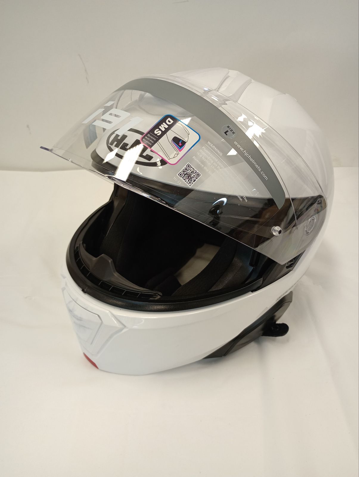 HJC Apparel HJC i91 Modular Helmet (Large, White) USED 0848-0109-06 U B09385MLW3 Jorgensen Powersports