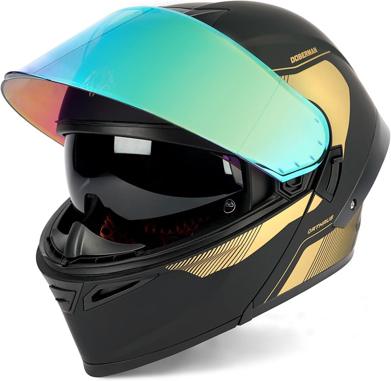 HJC Apparel Orthrus Doberman Helmet (Small) USED DM-MBK-GOLD-S Jorgensen Powersports