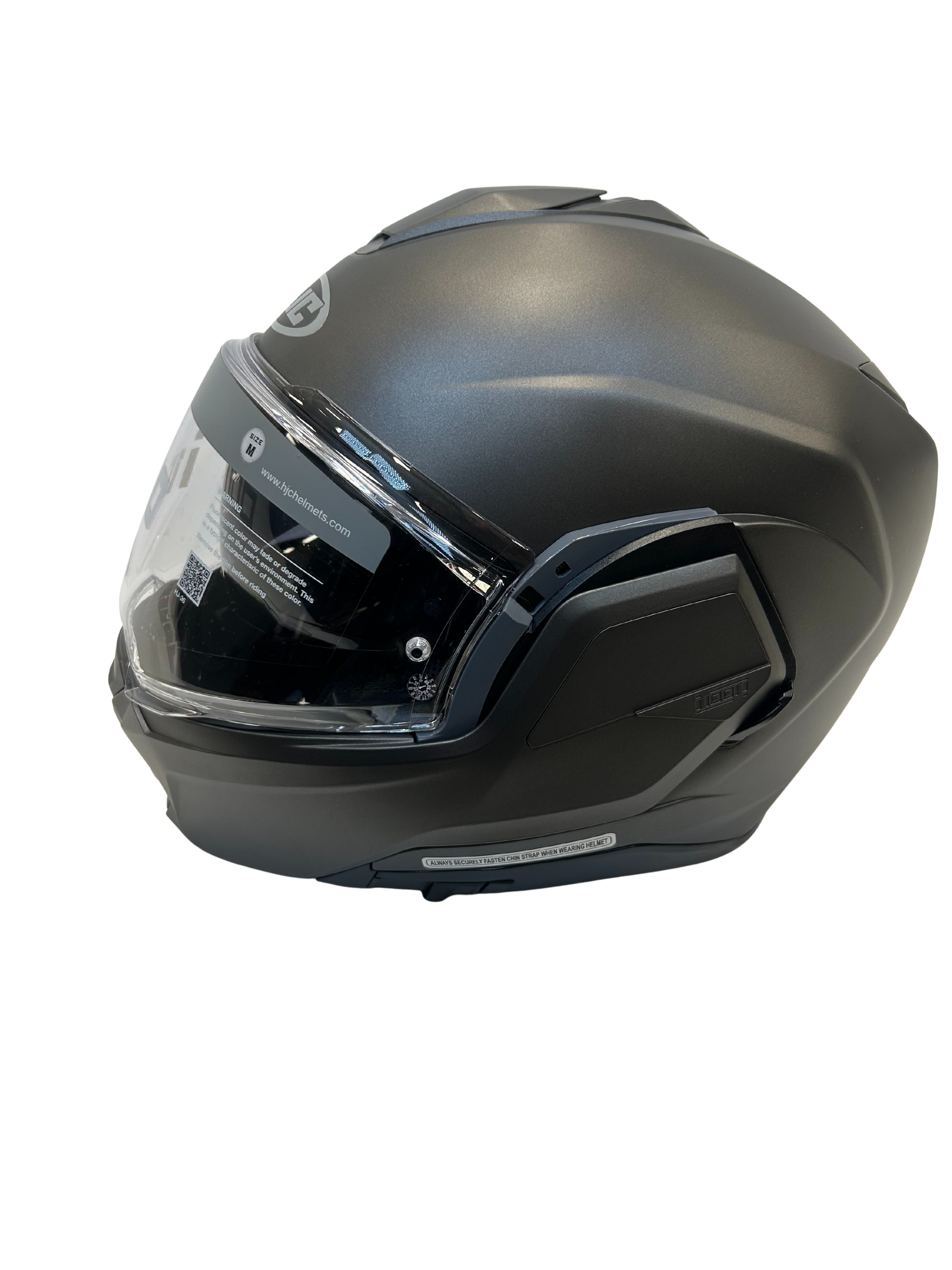 HJC helmet HJC i100 Helmet Flat Titanium Size Medium USED 0811-0147-05 U Jorgensen Powersports