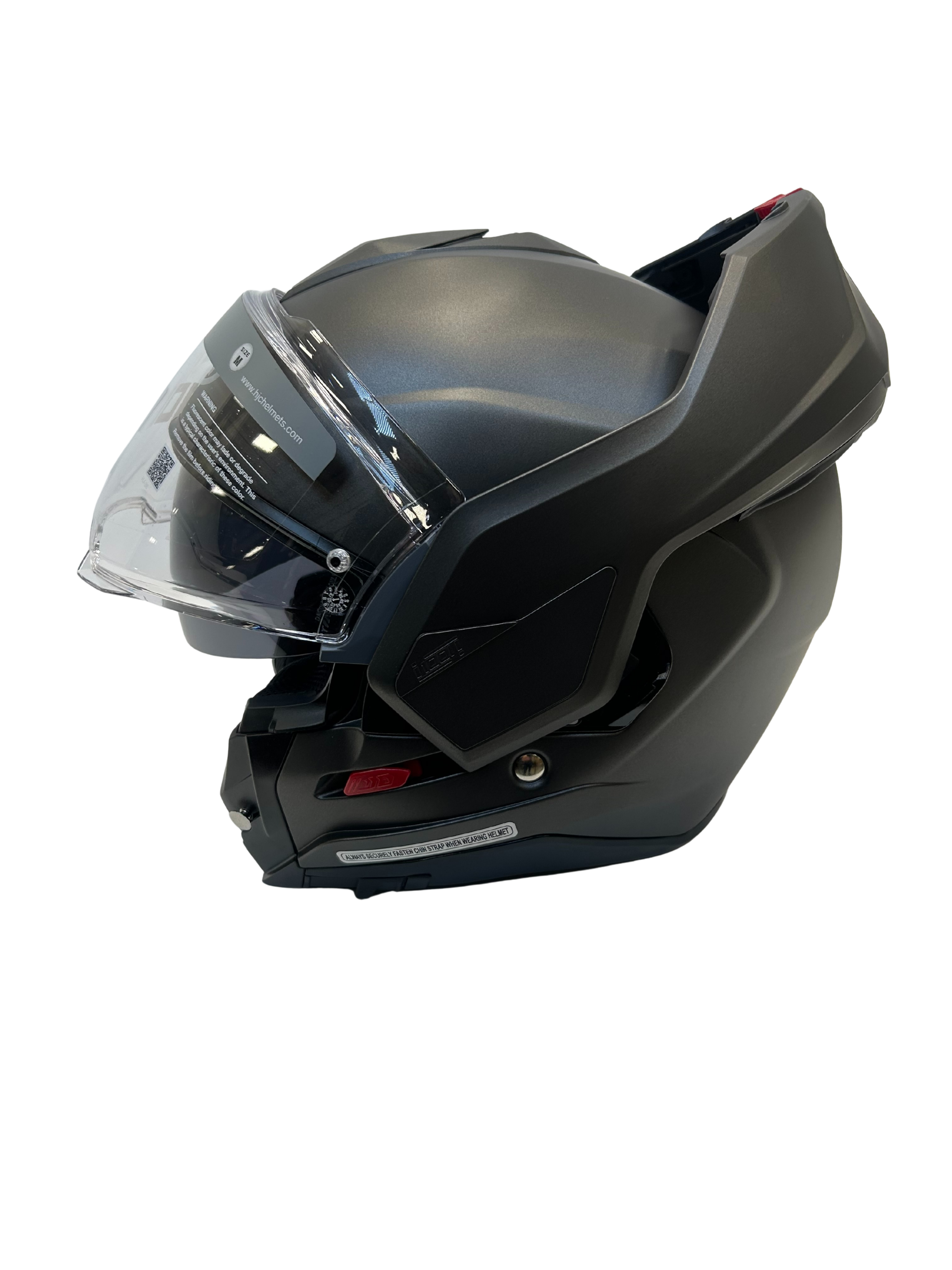 HJC helmet HJC i100 Helmet Flat Titanium Size Medium USED 0811-0147-05 U Jorgensen Powersports