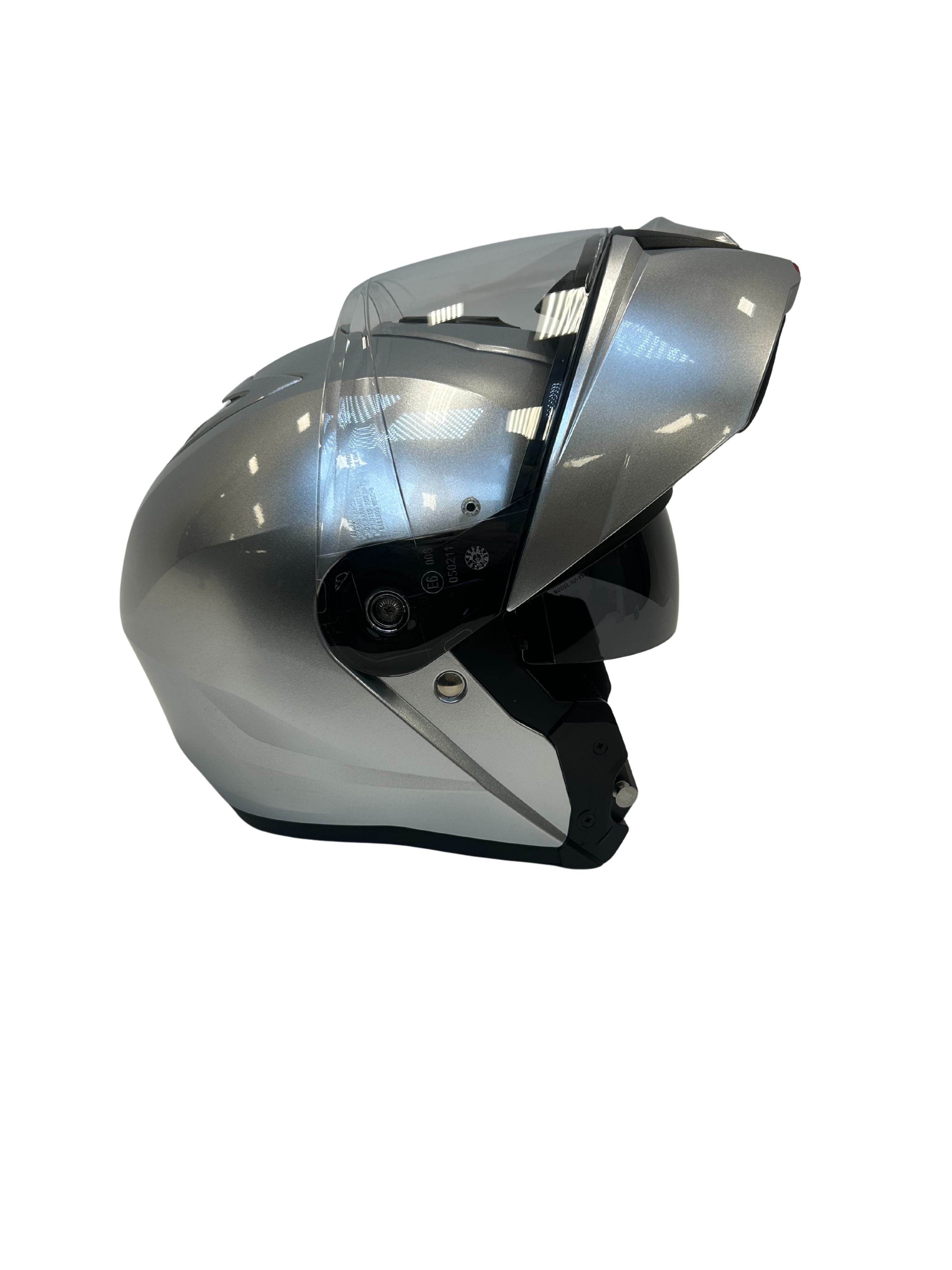 HJC helmet HJC i90 Street Helmet Silver Size Small USED 0843-0107-04 U Jorgensen Powersports