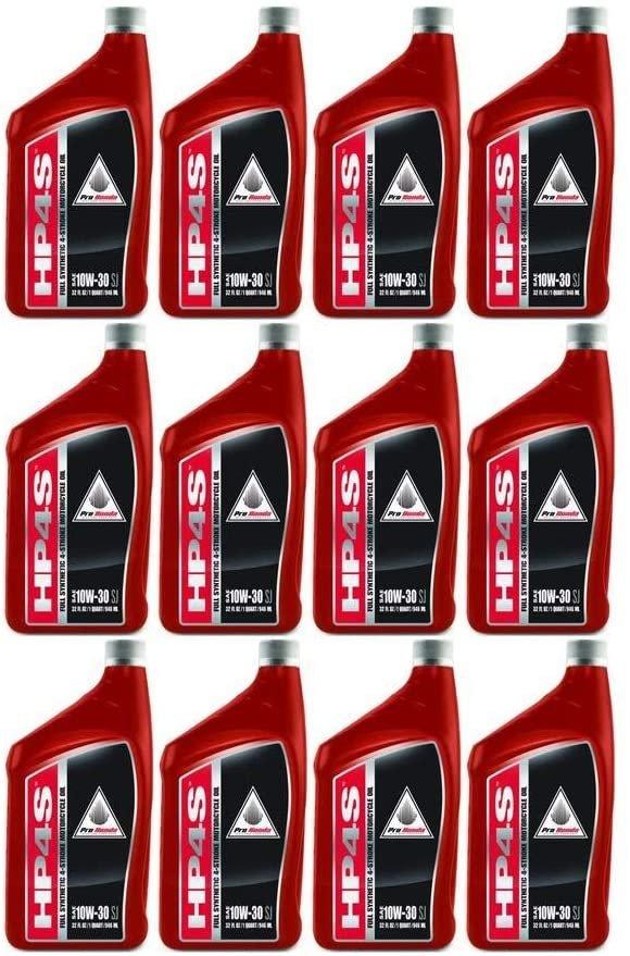 Honda Automotive Parts and Accessories Honda 10w/30 Synthetic 4-Stroke Engine Oil - 12 Quarts 08C35-SYN-1030M x12 Jorgensen Powersports