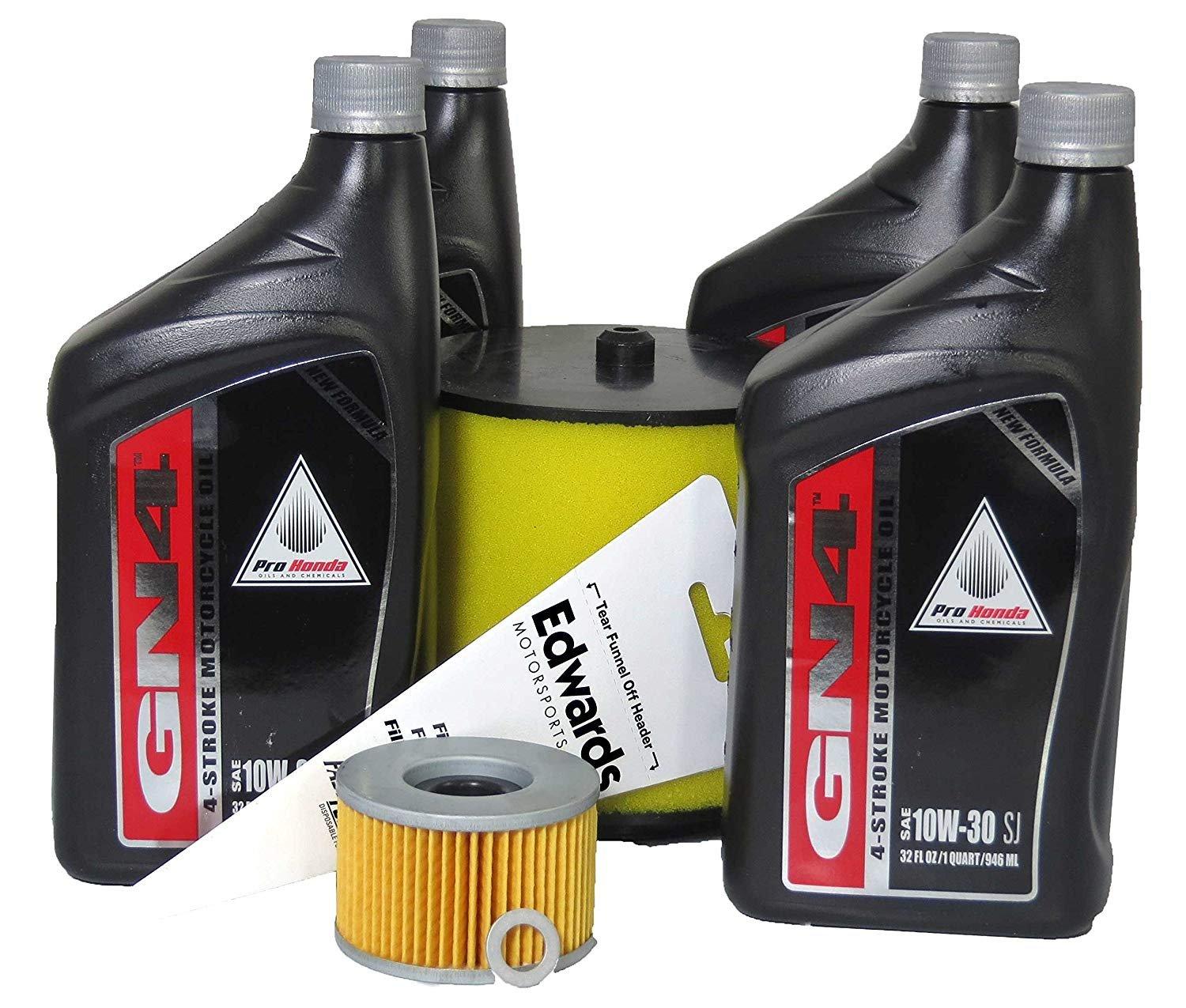 Honda Automotive Parts and Accessories Honda Oil Change Kit 10w/30 - 4 Quarts Hon-402 053722709621 Jorgensen Powersports
