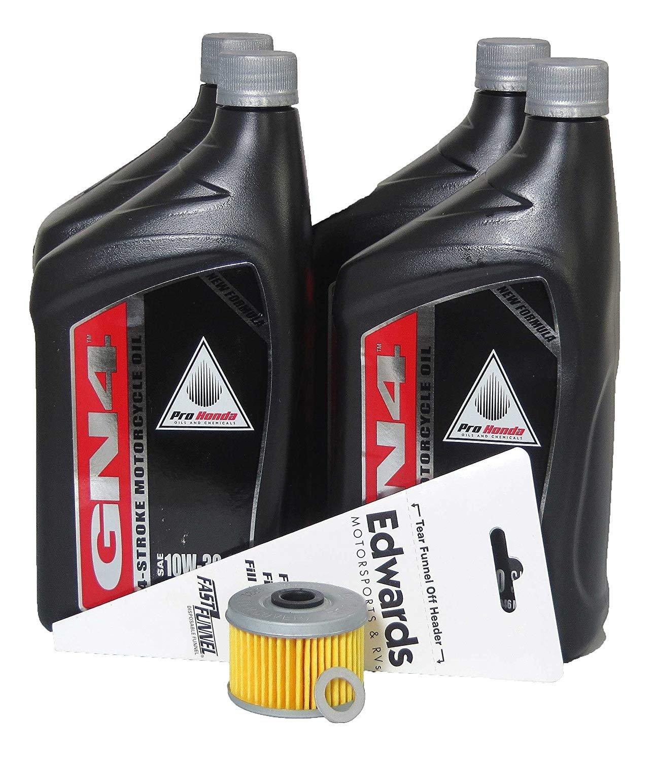 Honda Automotive Parts and Accessories Honda Pioneer 500 Oil Change Kit - 4 Quarts Hon-408 053722709553 Jorgensen Powersports