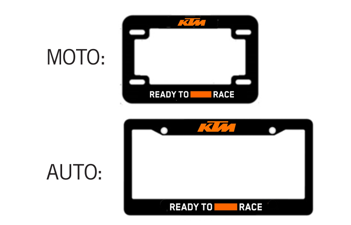 KTM LICENSE PLATE FRAMES KTM