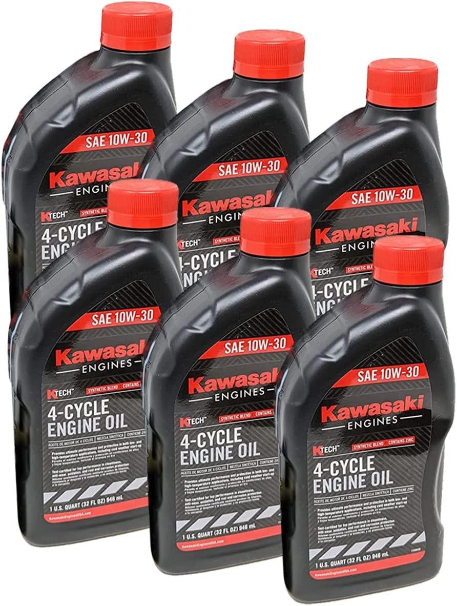 Kawasaki Automotive Parts and Accessories Kawasaki 4 Cycle Engine Oil 10w/30 6-Pack 99969-6081 X6 99969-6081 X6 Jorgensen Powersports