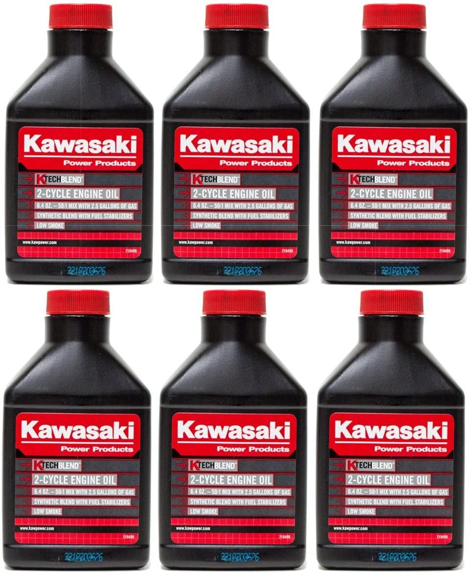 Kawasaki Automotive Parts and Accessories Kawasaki K-Tech 2-Cycle Synthetic Blend Oil 6-Pack DISCONTINUED 99969-6084 X6 Jorgensen Powersports