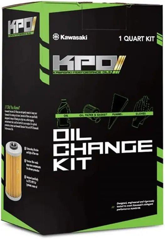 Kawasaki Automotive Parts and Accessories Kawasaki KPO Full Synthetic Oil Change Kit 10w/40 99974-0161 681565952876 Jorgensen Powersports