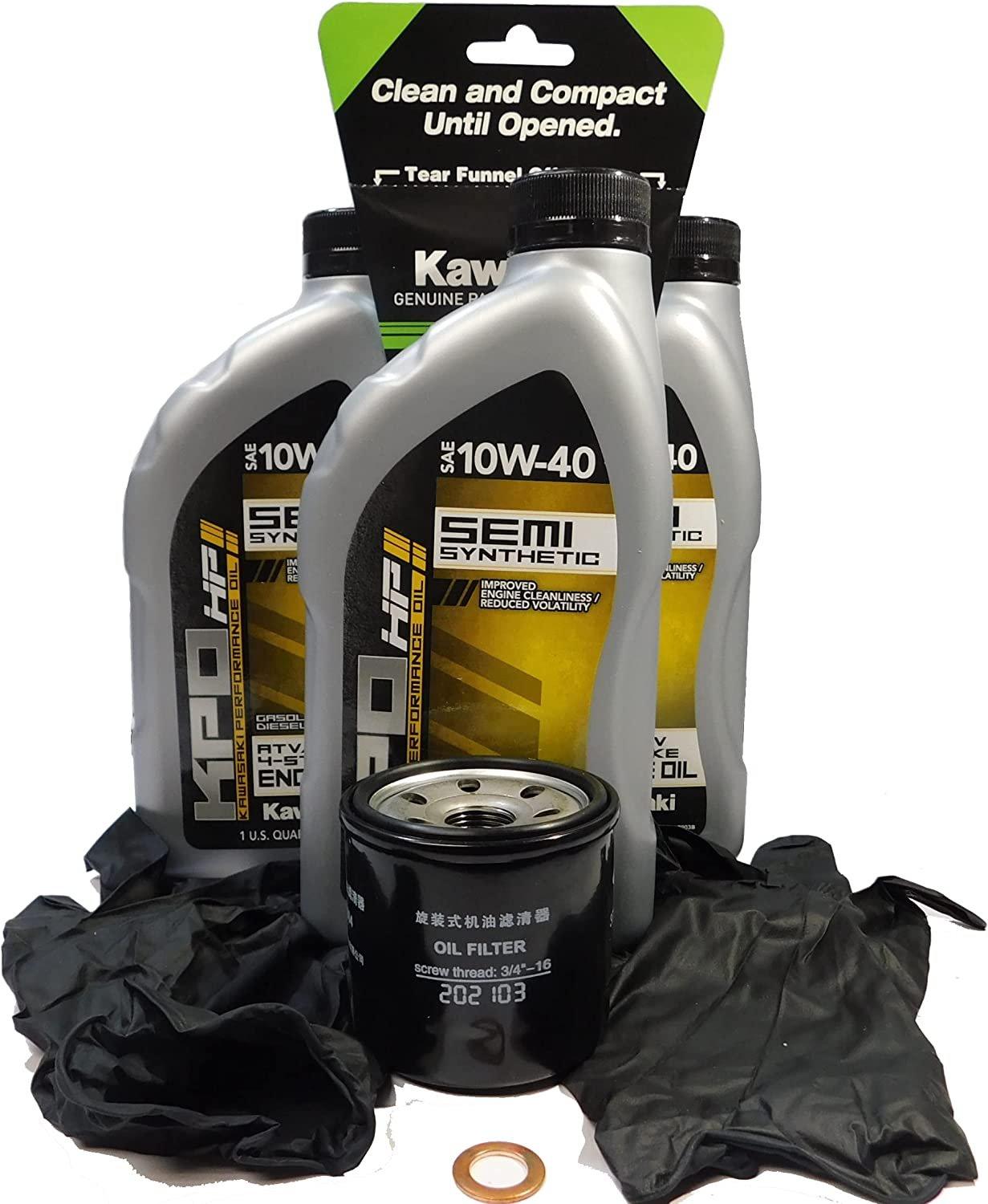 Kawasaki Automotive Parts and Accessories Kawasaki KPO Oil Change Kit 99974-0154 681565952814 Jorgensen Powersports
