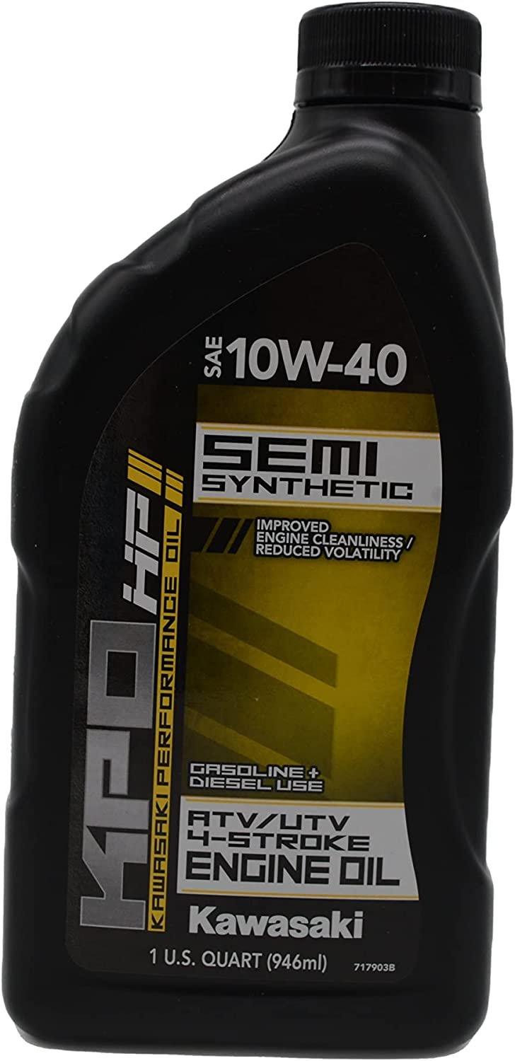Kawasaki Automotive Parts and Accessories Kawasaki Semi-Synthetic Oil 10w/40 - 1 Quart K61027-300-01Q Jorgensen Powersports