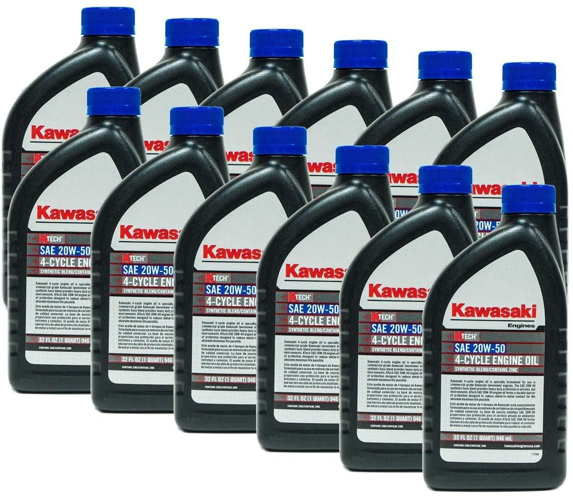 Kawasaki Automotive Parts and Accessories Kawasaki Synthetic Blend Oil 20w/50 12-Pack 99969-6298 X12 Jorgensen Powersports
