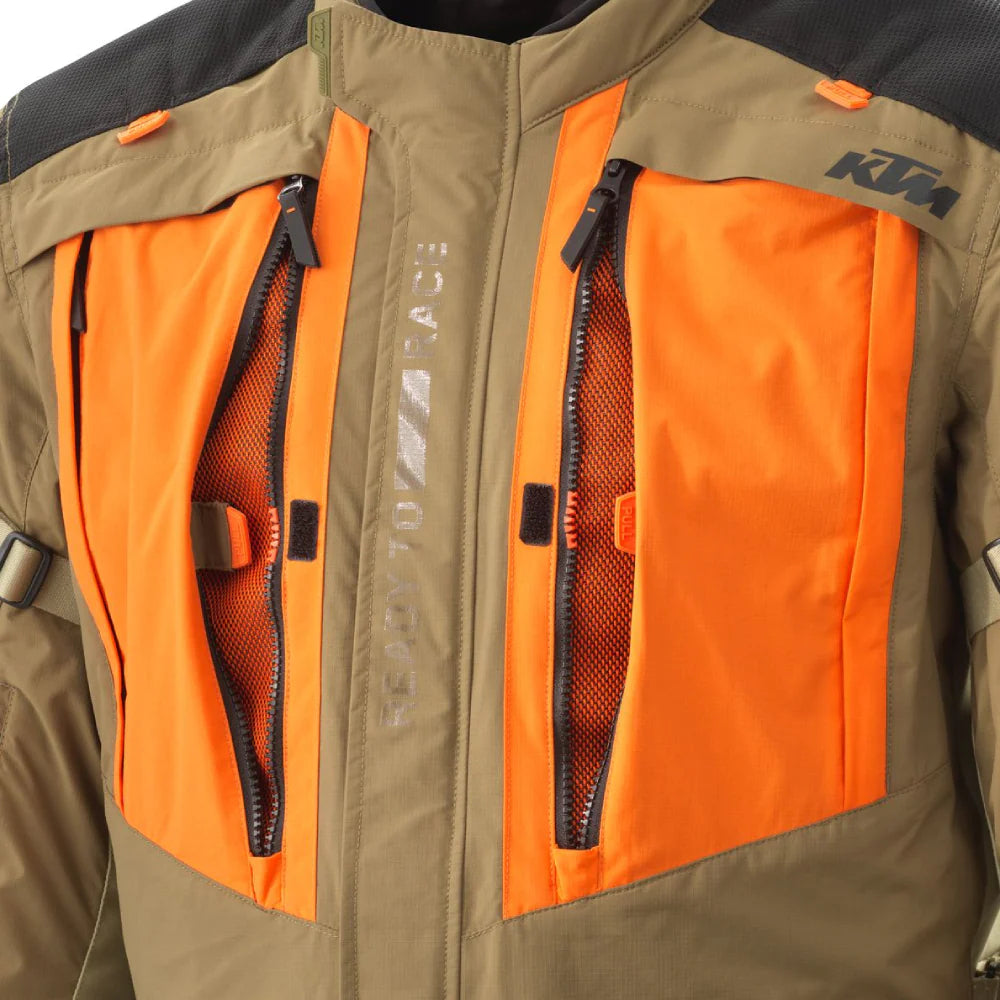 KTM Apparel KTM Terra Adventure V2 Jacket Safari Large 3PW230002894 9010544363159 Jorgensen Powersports