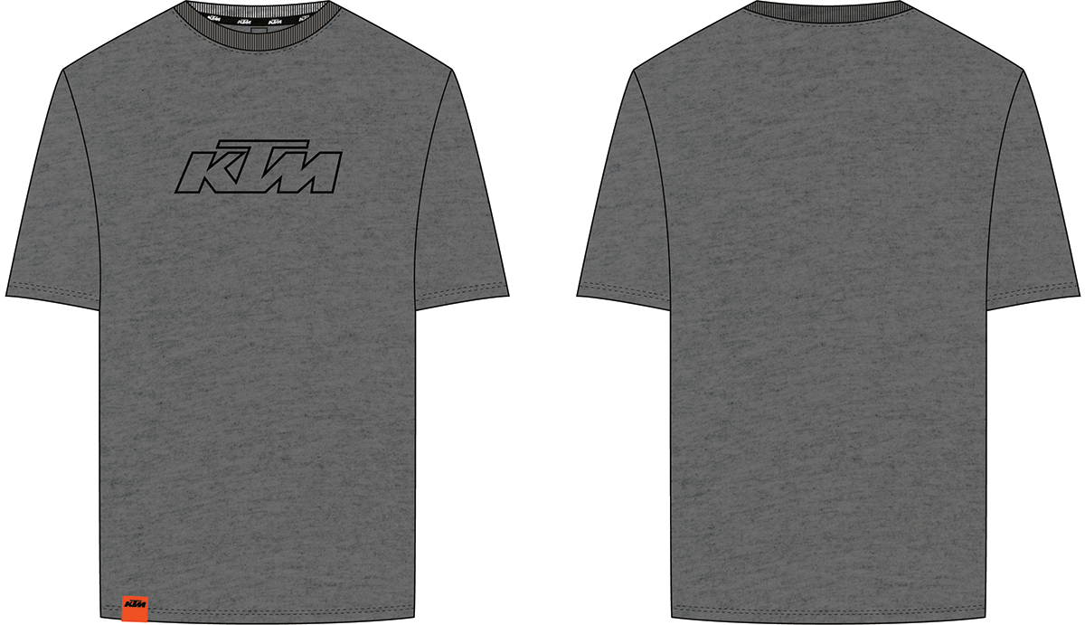 KTM Apparel Small / Grey Melange KTM Essential Tee 3PW250016202 Jorgensen Powersports