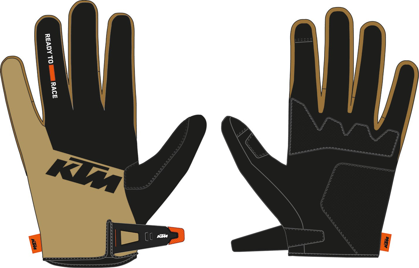 KTM Apparel Small KTM RaceTech HydraTech Gloves 3PW250008402 Jorgensen Powersports