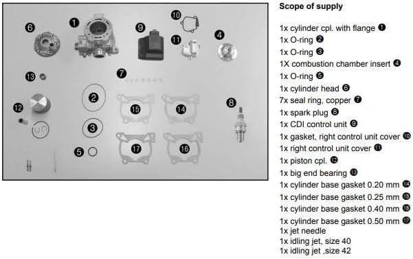 KTM Automotive Parts and Accessories KTM OEM 105cc Conversion Kit 47649905044 4812535887348 Jorgensen Powersports