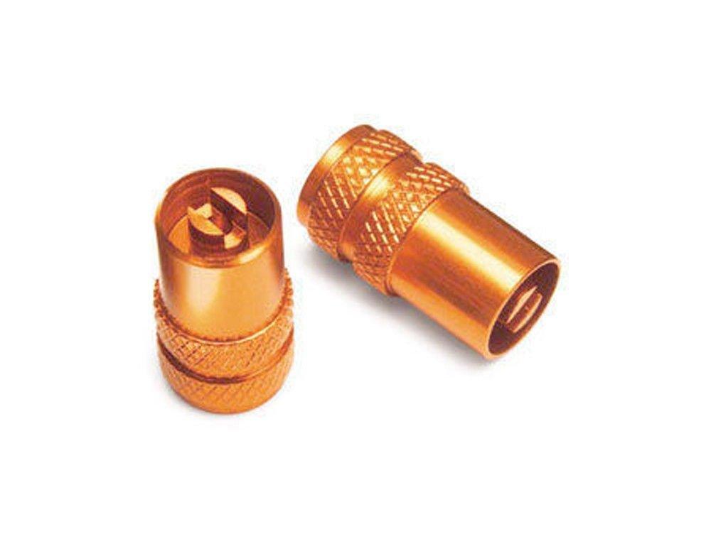 KTM Automotive Parts and Accessories KTM Schrader Valve Stem Caps 2-Pack 7771097605004 Jorgensen Powersports