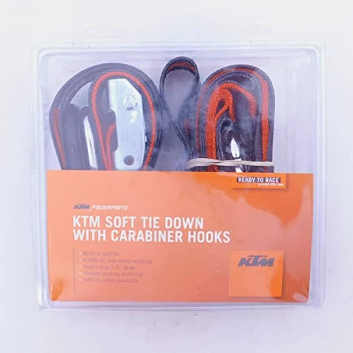 KTM Automotive Parts and Accessories KTM Soft Tie Down Set with Clips U6910047 Jorgensen Powersports