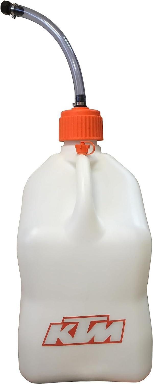 KTM Automotive Parts and Accessories White KTM 5 Gallon Plastic Drum 7811297310099 Jorgensen Powersports