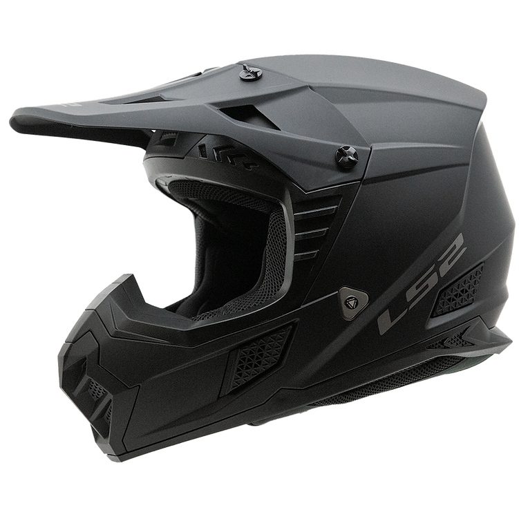 LS2 helmet Black / Small LS2 Coz Solid Full Face MX Motorcycle Helmet 706-1012 6942141719981 Jorgensen Powersports