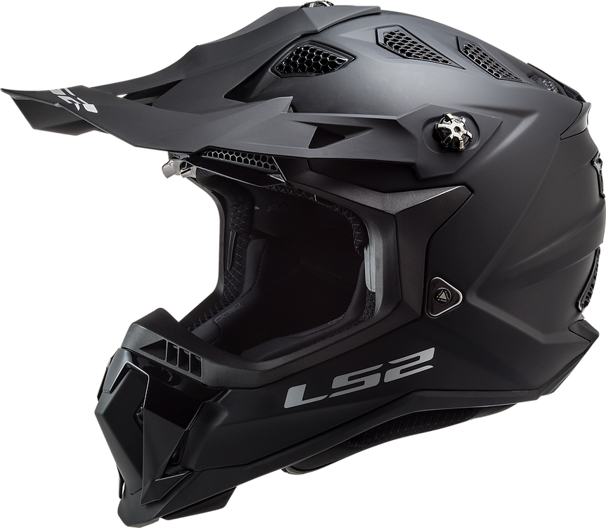 LS2 helmet Black / Small LS2 Subverter Evo Solid Full Face MX Motorcycle Helmet 700-1012 6934432824627 Jorgensen Powersports