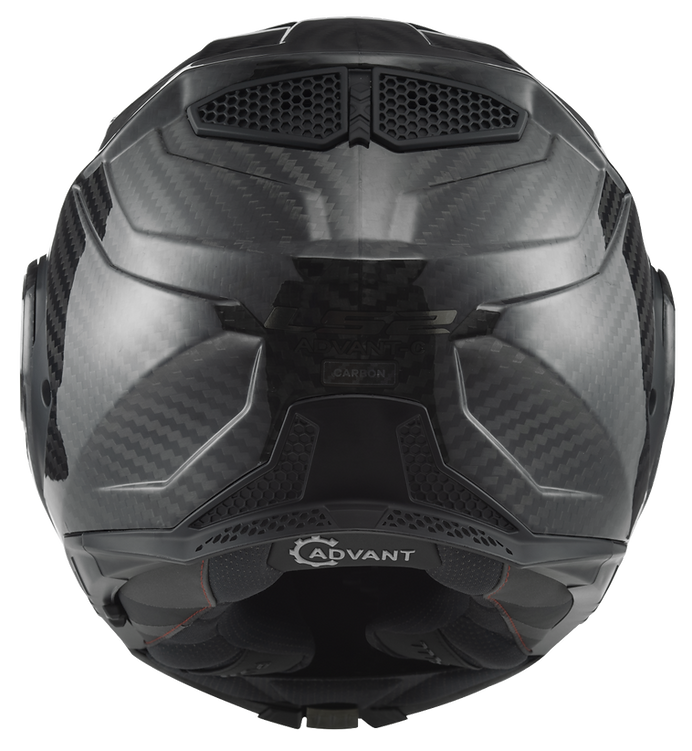 LS2 helmet LS2 Advant X Carbon Solid Modular Motorcycle Helmet W/ SunShield Jorgensen Powersports