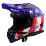 LS2 helmet Red/white/Blue / Small LS2 Gate II Solid Full Face MX Motorcycle Helmet 708-1122 6942141719578 Jorgensen Powersports