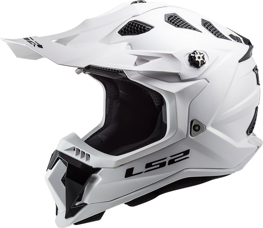 LS2 helmet White / Small LS2 Subverter Evo Solid Full Face MX Motorcycle Helmet 700-1022 6934432824696 Jorgensen Powersports