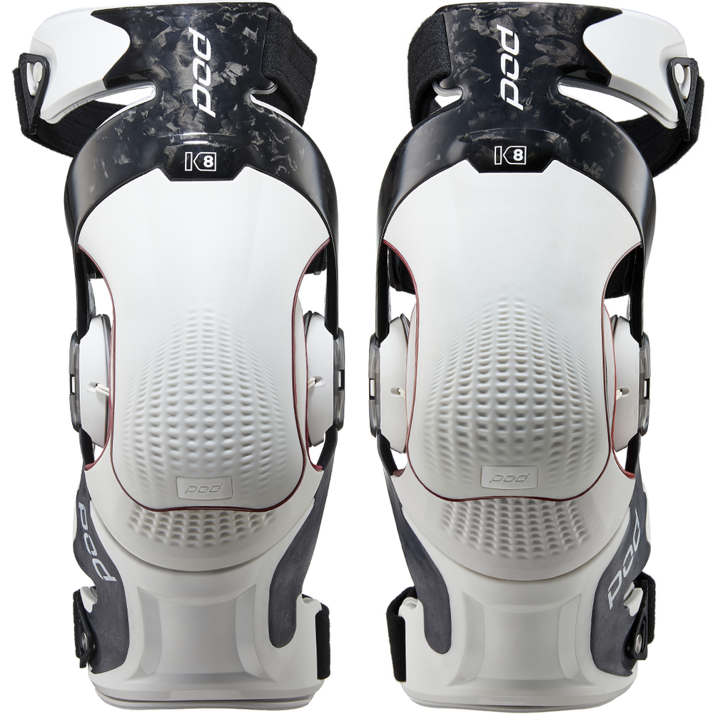 POD Protection Carbon White / Small POD K8 3.0 KNEE BRACE CARBON (Pair) 664-0491S 815742014273 Jorgensen Powersports
