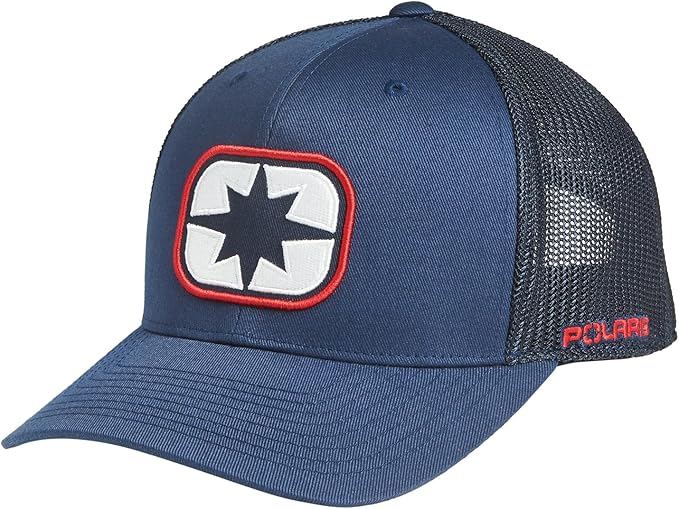 Polaris Apparel Polaris ATV Ellipse Patch Trucker Hat 2833499 00194722402614 Jorgensen Powersports