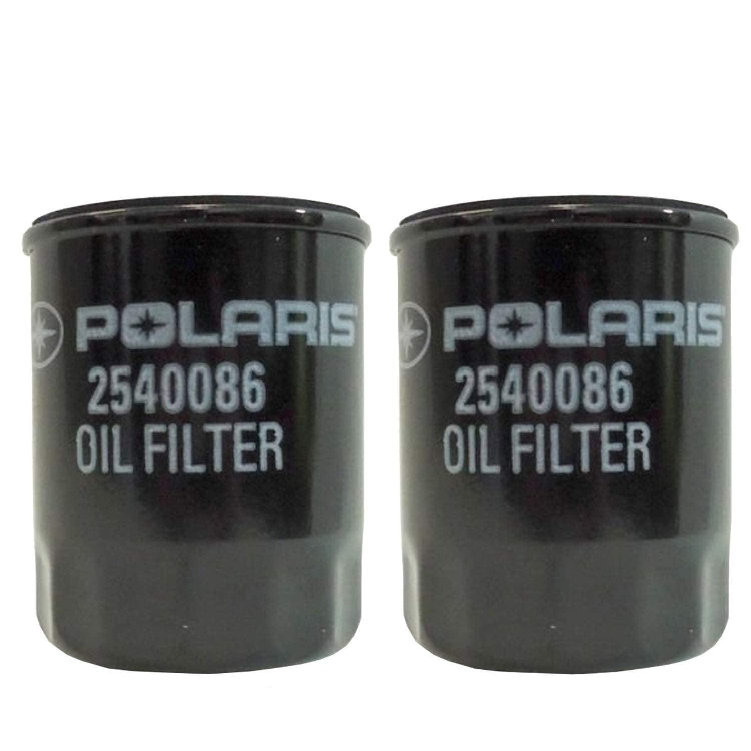 Polaris Automotive Parts and Accessories Polaris 10 Micron Oil Filter 2-Pack 2540086-X2 Jorgensen Powersports