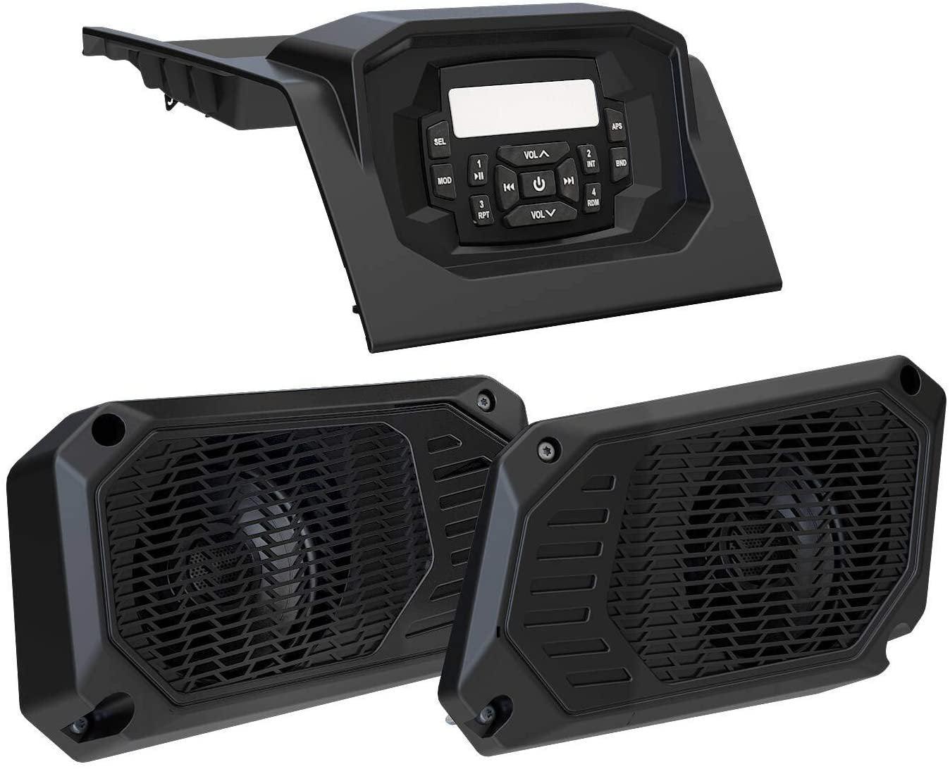 Polaris Automotive Parts and Accessories Polaris 160 Watt Waterproof Am/FM Bluetooth Audio System by MB Quart 2882750 00194722010710 Jorgensen Powersports