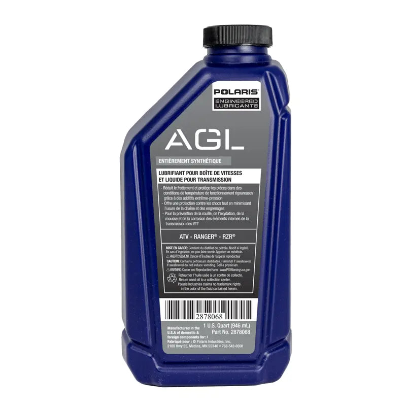 Polaris Automotive Parts and Accessories Polaris AGL Automatic Gearcase Lubricant and Transmission Fluid 2878068 00194722041455 Jorgensen Powersports