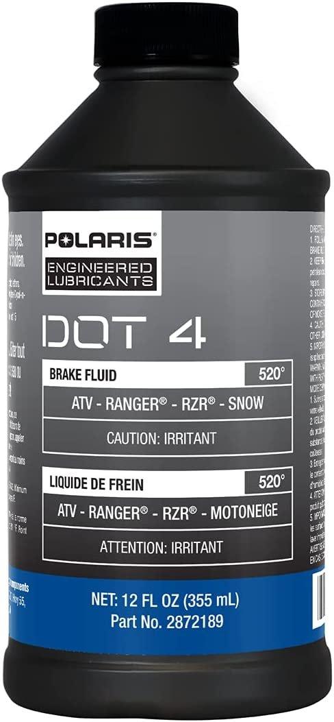 Polaris Automotive Parts and Accessories Polaris DOT 4 Brake Fluid - 12Oz 2872189 2872189 00197915005081 Jorgensen Powersports