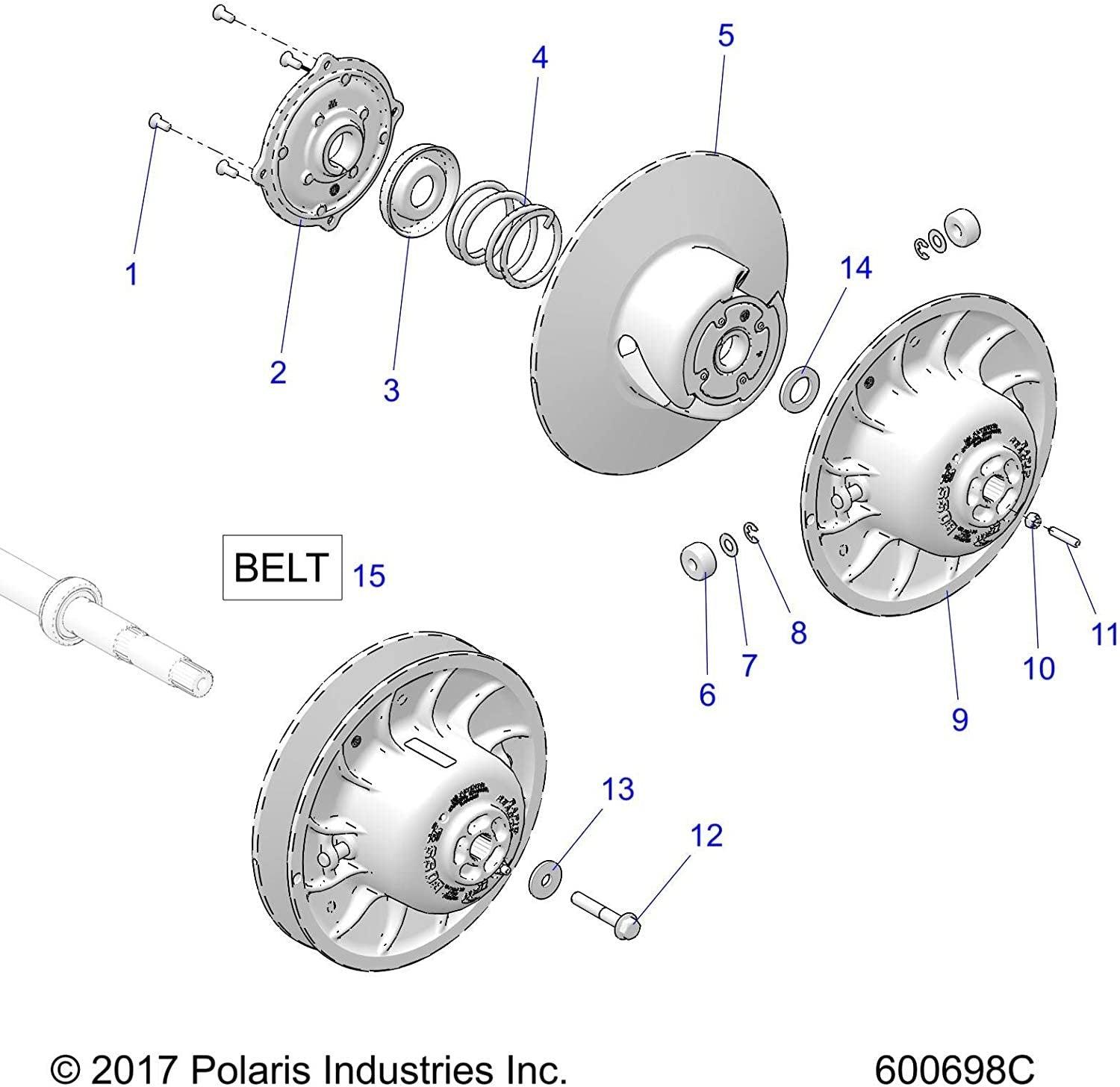 Polaris Automotive Parts and Accessories Polaris Drive Belt 3211215 3211215 00194722036291 Jorgensen Powersports