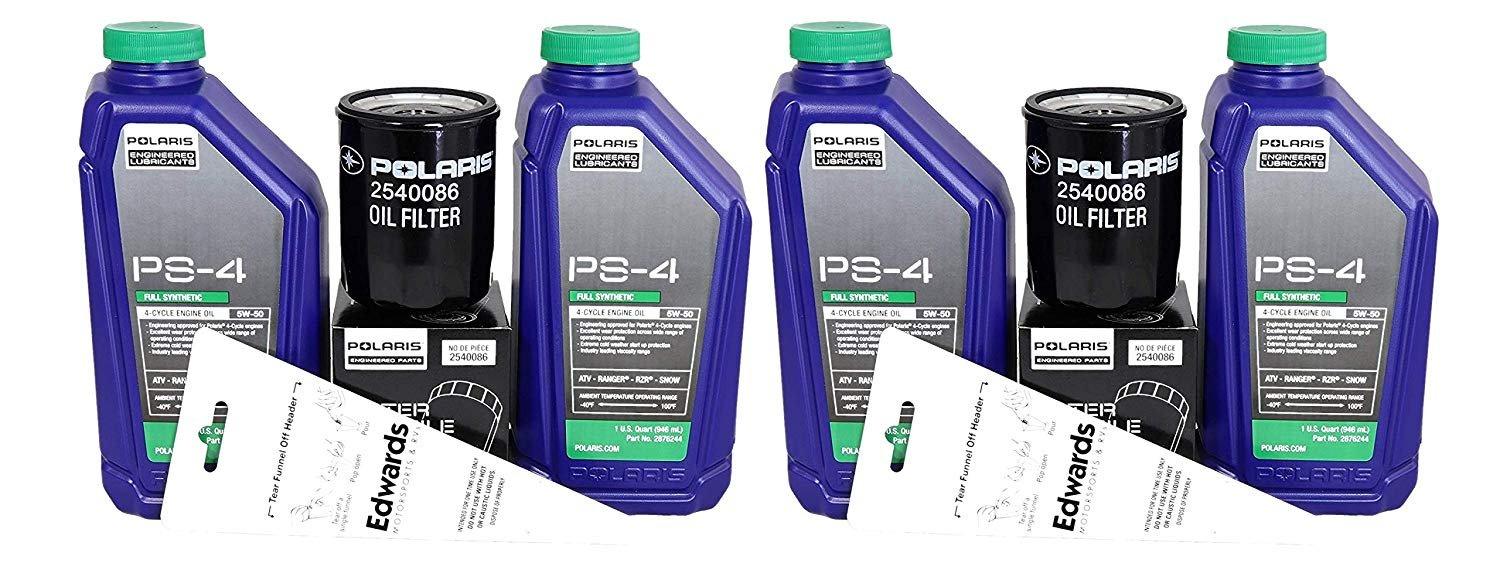 Polaris Automotive Parts and Accessories Polaris Oil Change Kit 2-Pack Pol-200 X2 Jorgensen Powersports