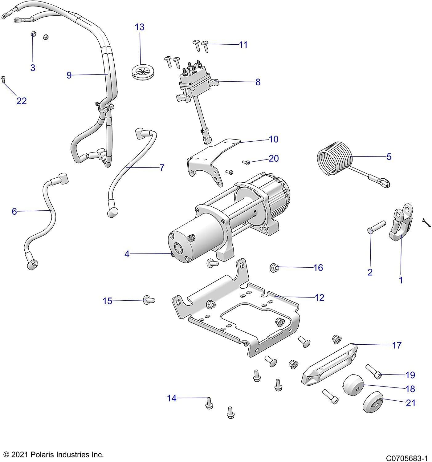Polaris Automotive Parts and Accessories Polaris Pro HD Auto Stop Collar 5415787 00194722498983 Jorgensen Powersports