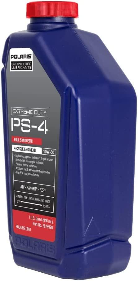 Polaris Automotive Parts and Accessories Polaris PS-4 Extreme Full Synthetic Oil 0w/50 - 1 Quart 2889395 00194722717909 Jorgensen Powersports