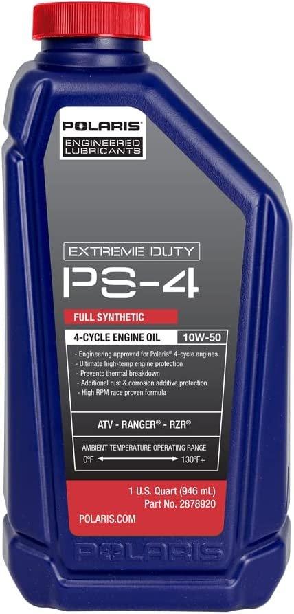 Polaris Automotive Parts and Accessories Polaris PS-4 Extreme Full Synthetic Oil 0w/50 - 1 Quart 2889395 00194722717909 Jorgensen Powersports