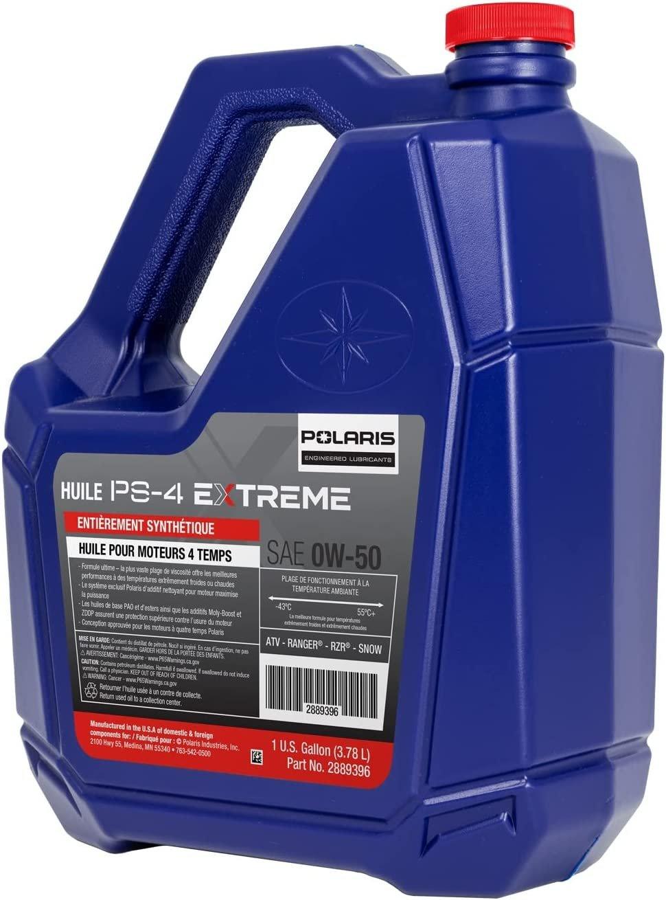 Polaris Automotive Parts and Accessories Polaris PS-4 Full Synthetic Engine Oil 0w/50 - 1 Gallon 2889396 00194722717961 Jorgensen Powersports