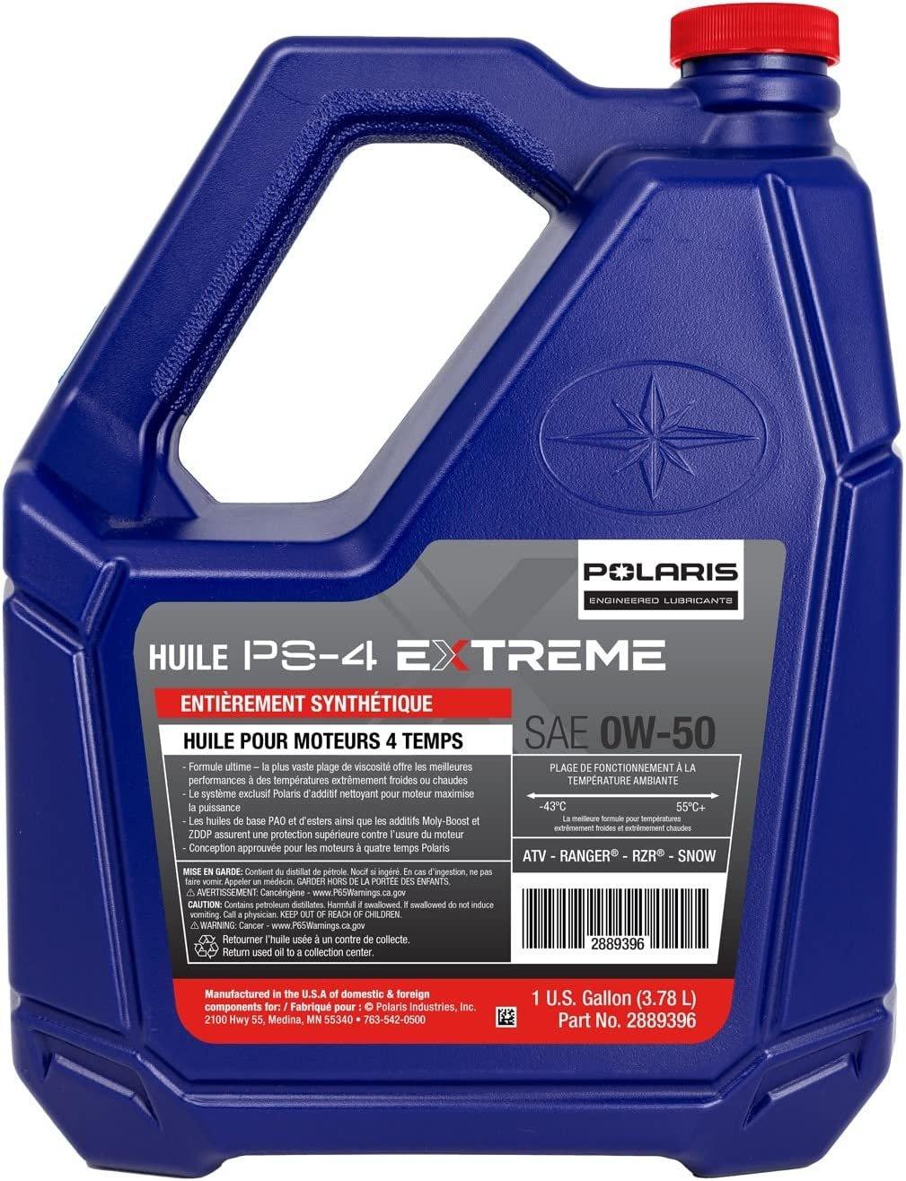 Polaris Automotive Parts and Accessories Polaris PS-4 Full Synthetic Engine Oil 0w/50 - 1 Gallon 2889396 00194722717961 Jorgensen Powersports